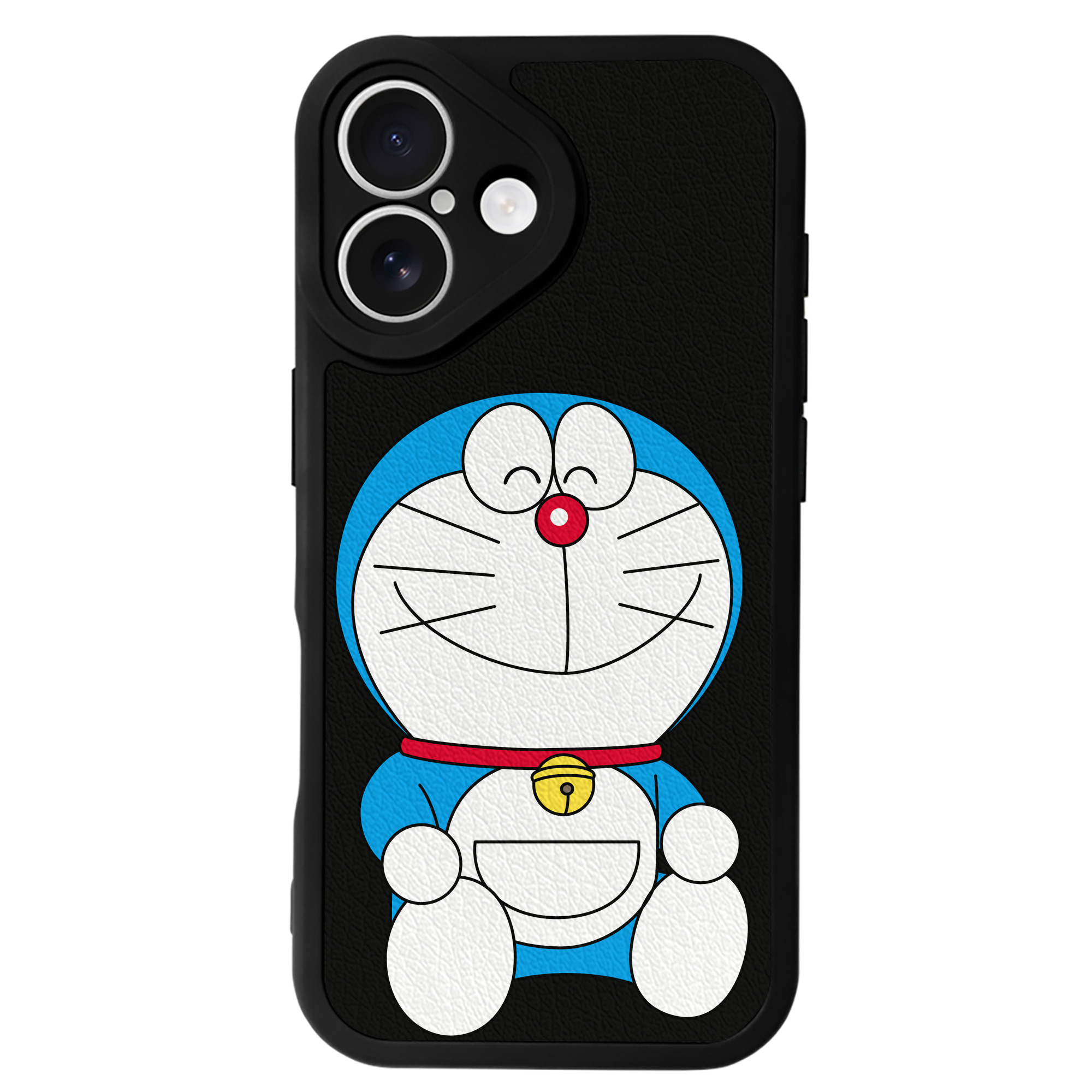 （画像用） ドラえもん Doraemon 【iPhone 16シリーズ対応】シリコンスマホケース（レザー調） 材質：シリコン